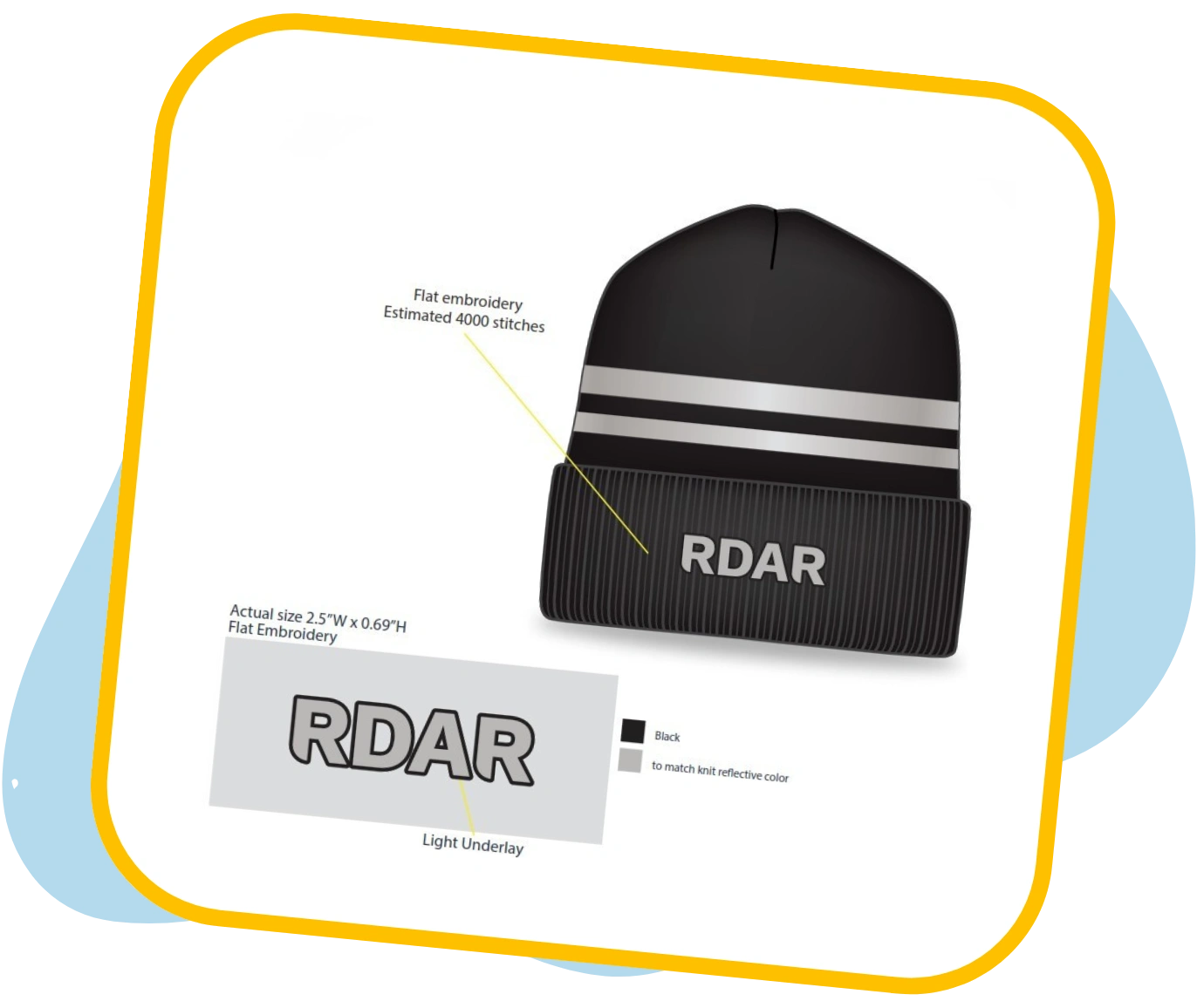 beanie-rib-knit-embroidery-digitizing-structure