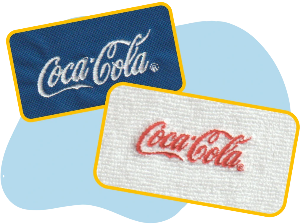 coca-cola-embroidery-on-pique-and-cotton-fabric-garment-type
